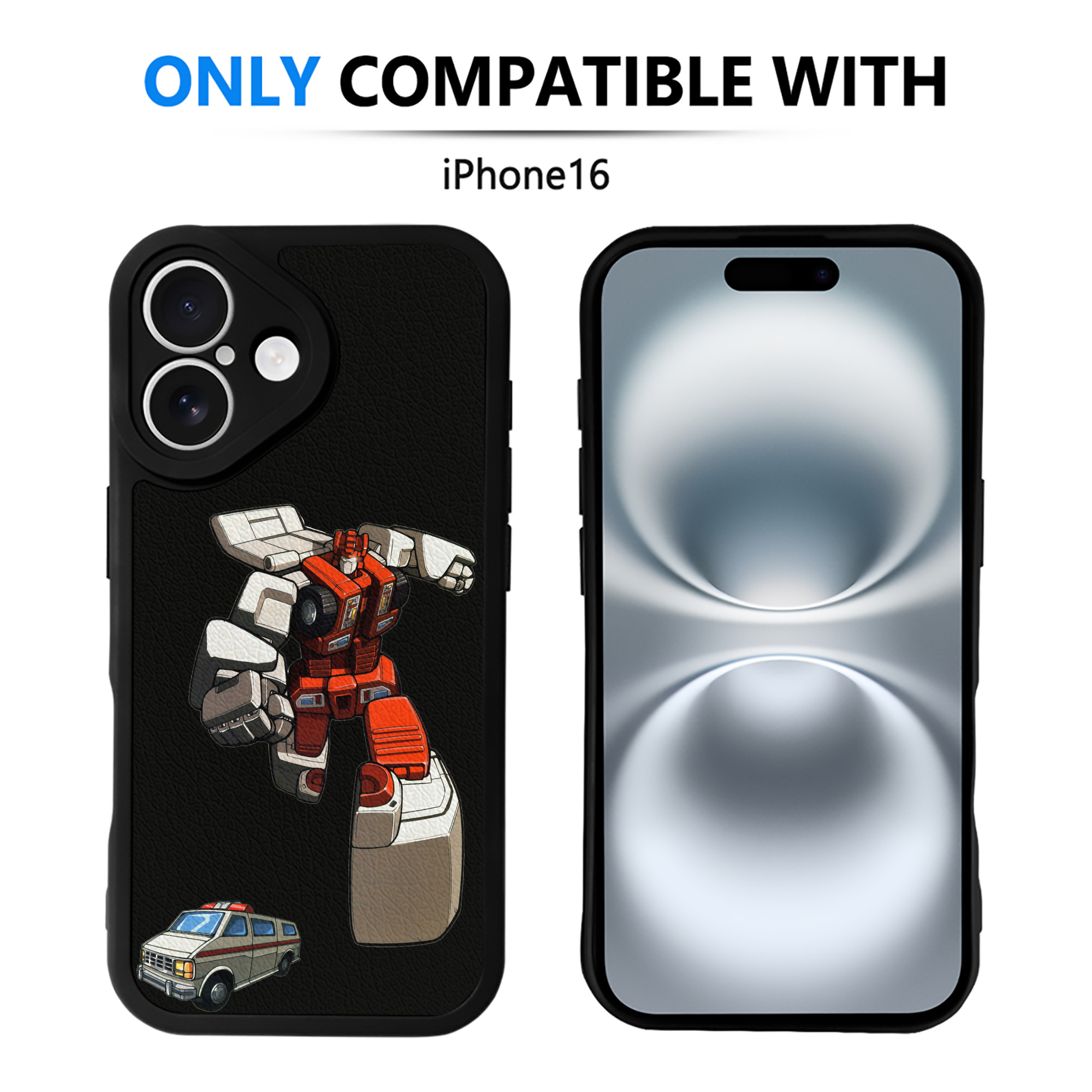 （画像用）  【iPhone 16シリーズ対応】シリコンスマホケース（レザー調） 材質：シリコン
